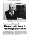Sven Larsson, Transtrand, timmerm�rkare i ett drygt halvsekel