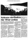 St�rsta v�rfloden f�r 70 �r sedan