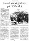 David var v�grallare p� 1930-talet