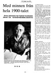 Med minnen fr�n hela 1900-talet